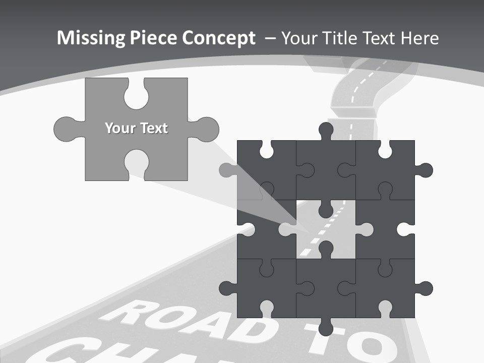 Adapting Pathway Graphic PowerPoint Template