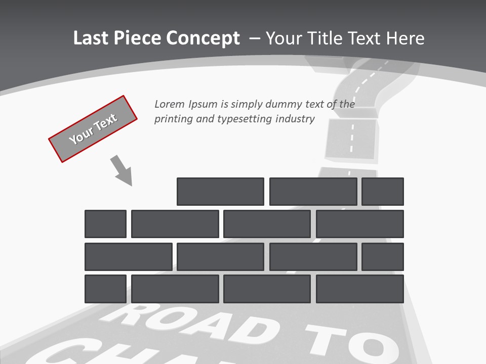 Adapting Pathway Graphic PowerPoint Template