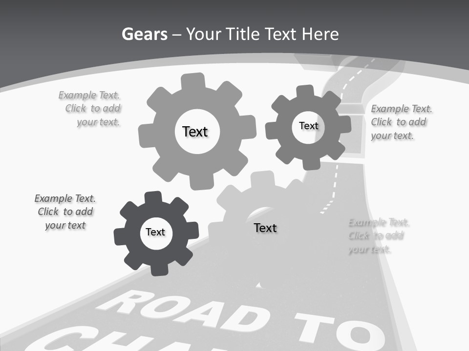 Adapting Pathway Graphic PowerPoint Template