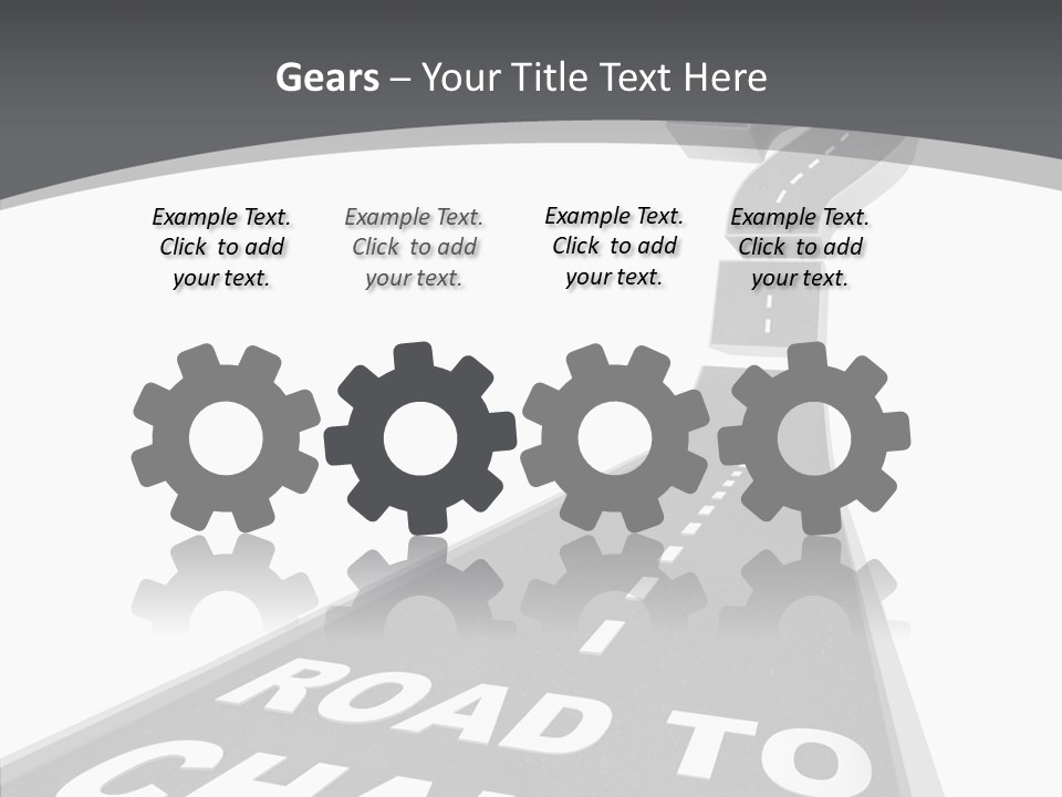 Adapting Pathway Graphic PowerPoint Template