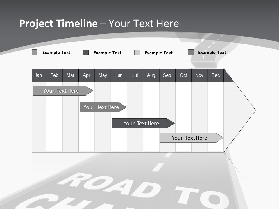 Adapting Pathway Graphic PowerPoint Template