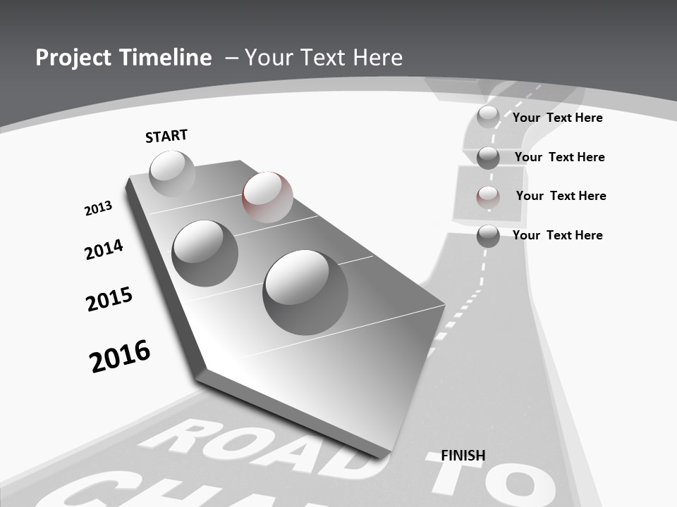 Adapting Pathway Graphic PowerPoint Template
