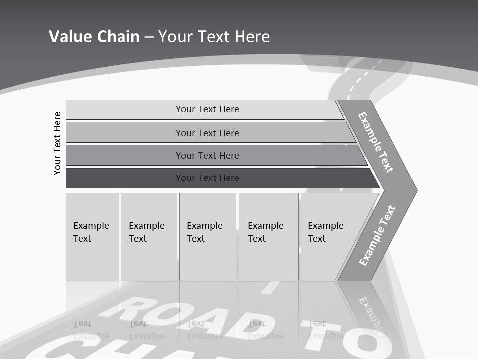 Adapting Pathway Graphic PowerPoint Template
