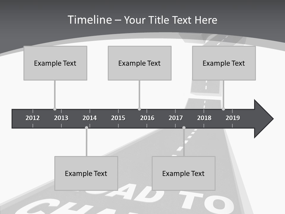 Adapting Pathway Graphic PowerPoint Template