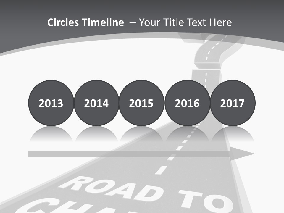 Adapting Pathway Graphic PowerPoint Template
