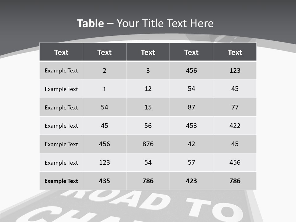 Adapting Pathway Graphic PowerPoint Template