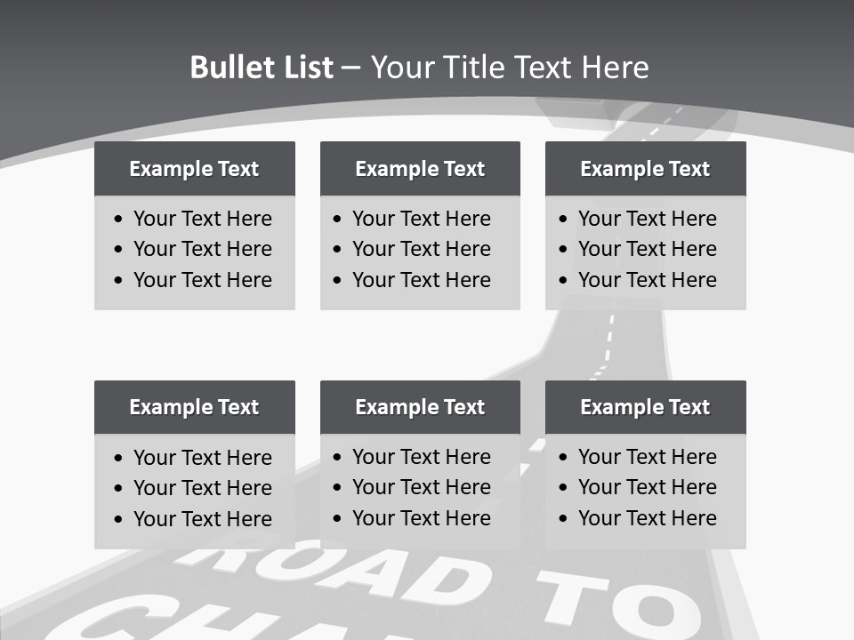 Adapting Pathway Graphic PowerPoint Template