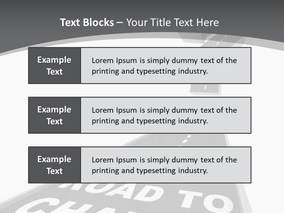 Adapting Pathway Graphic PowerPoint Template