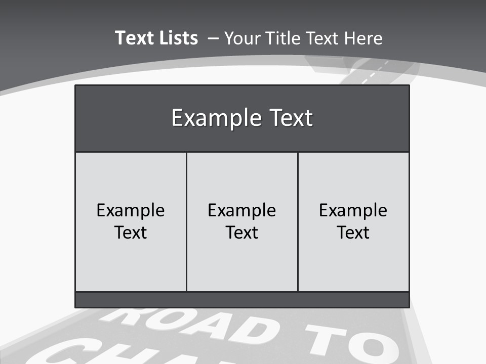 Adapting Pathway Graphic PowerPoint Template