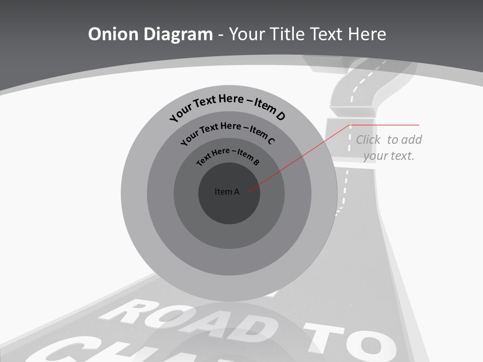Adapting Pathway Graphic PowerPoint Template