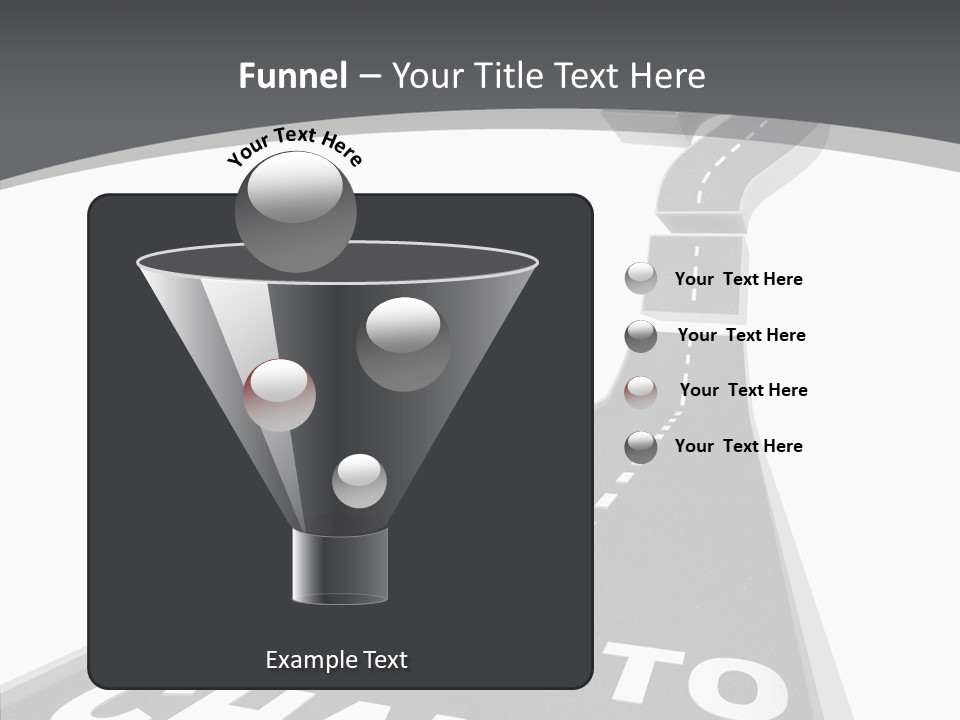 Adapting Pathway Graphic PowerPoint Template
