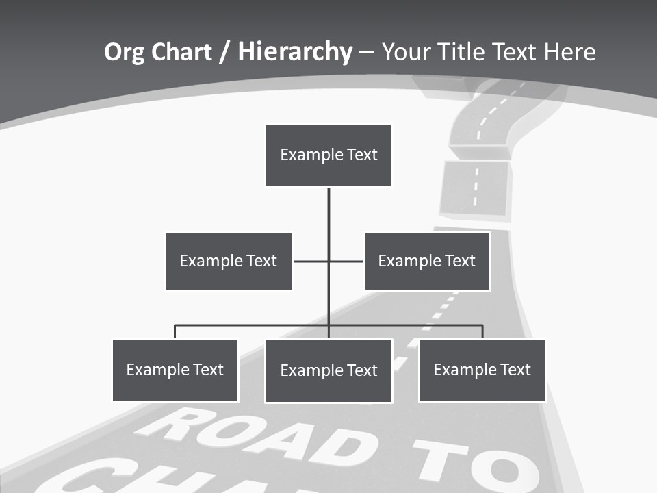 Adapting Pathway Graphic PowerPoint Template