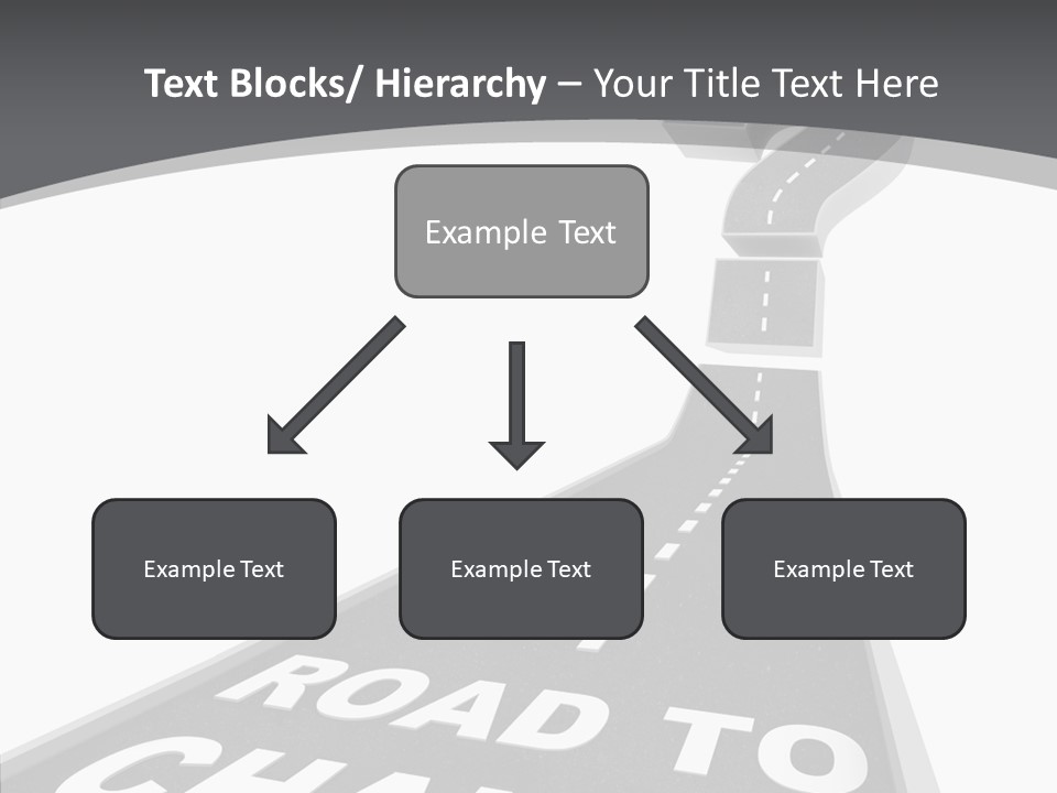 Adapting Pathway Graphic PowerPoint Template