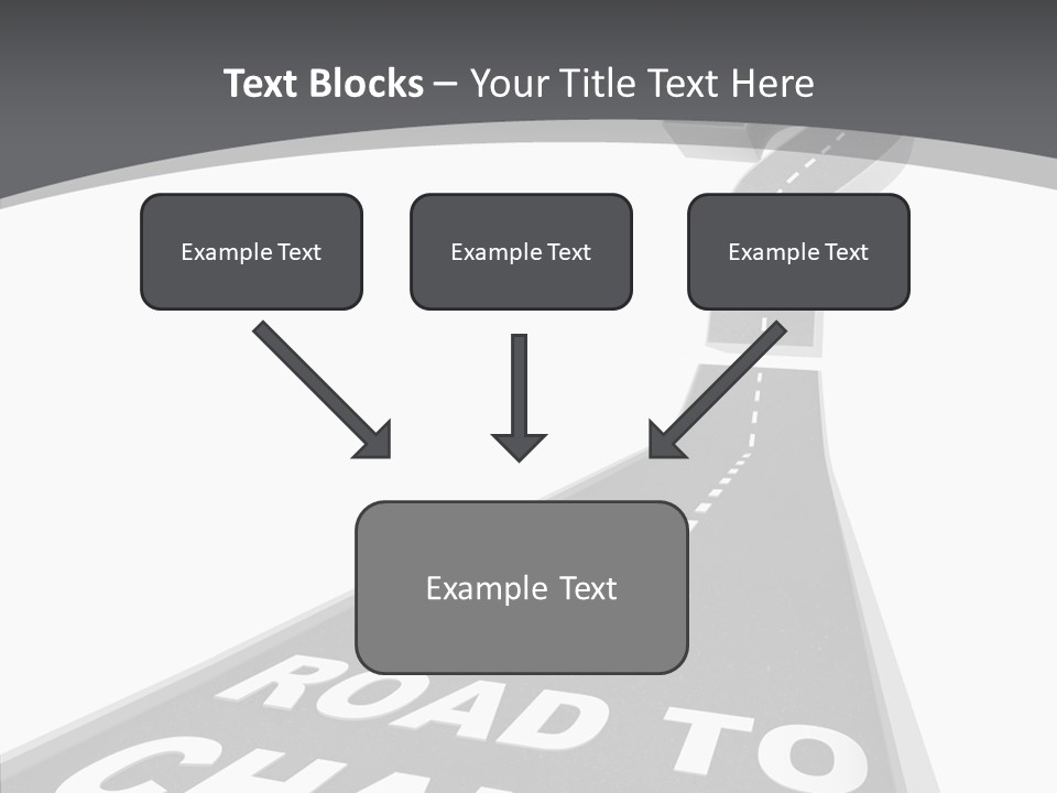 Adapting Pathway Graphic PowerPoint Template