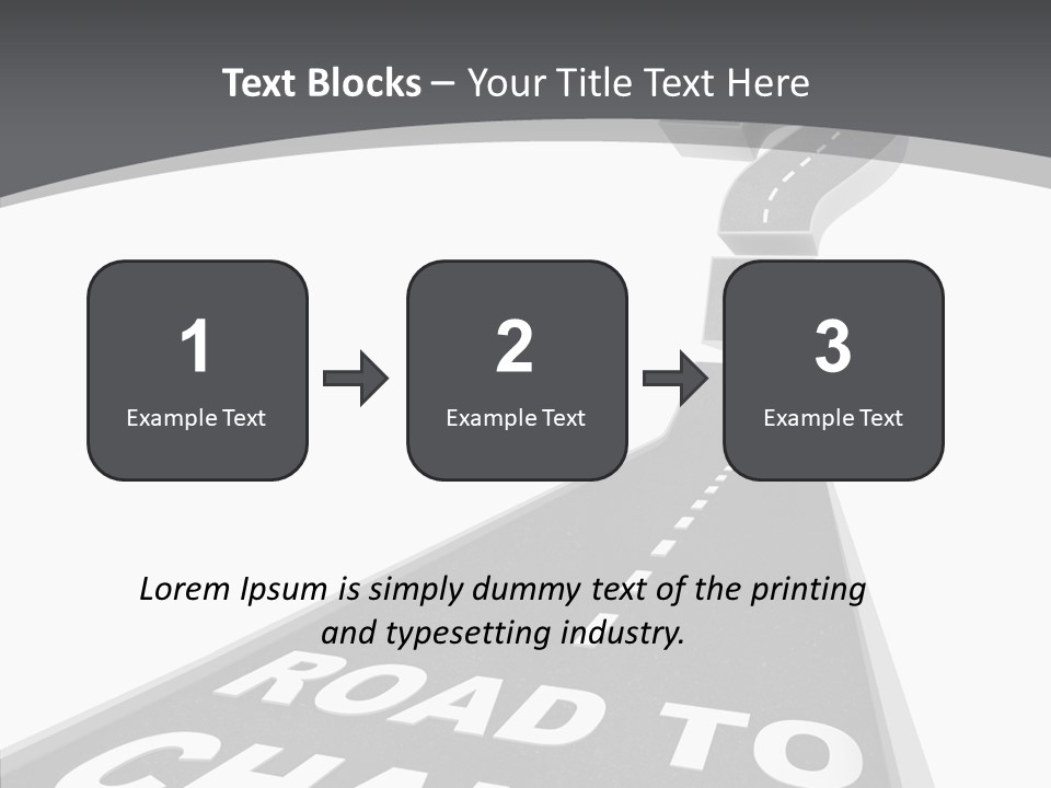 Adapting Pathway Graphic PowerPoint Template