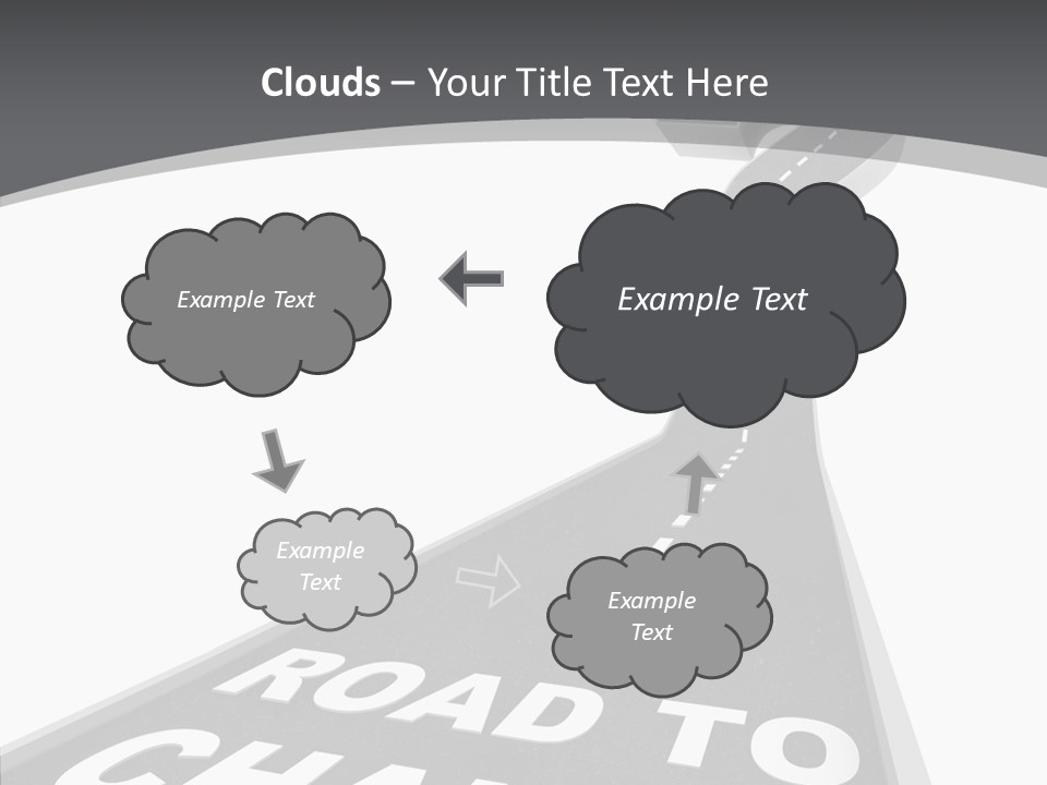 Adapting Pathway Graphic PowerPoint Template