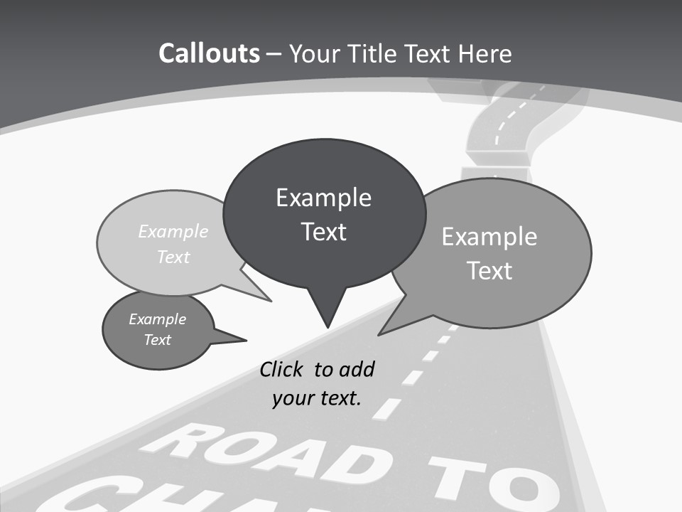 Adapting Pathway Graphic PowerPoint Template