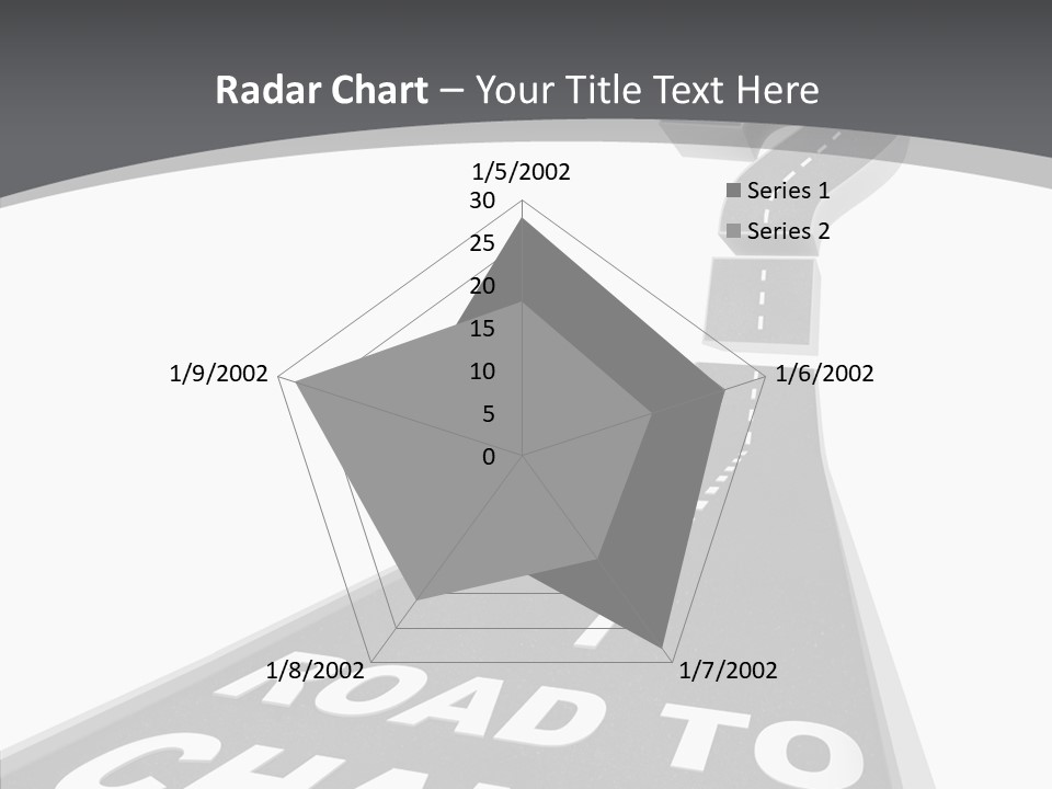 Adapting Pathway Graphic PowerPoint Template