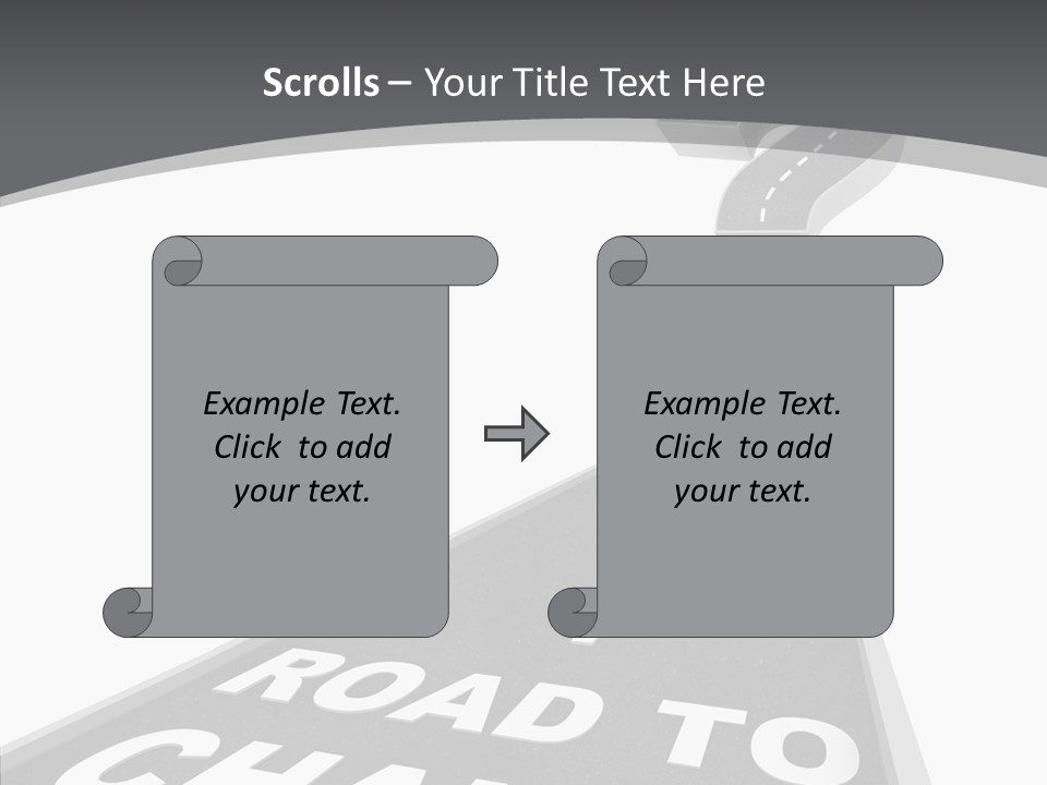 Adapting Pathway Graphic PowerPoint Template