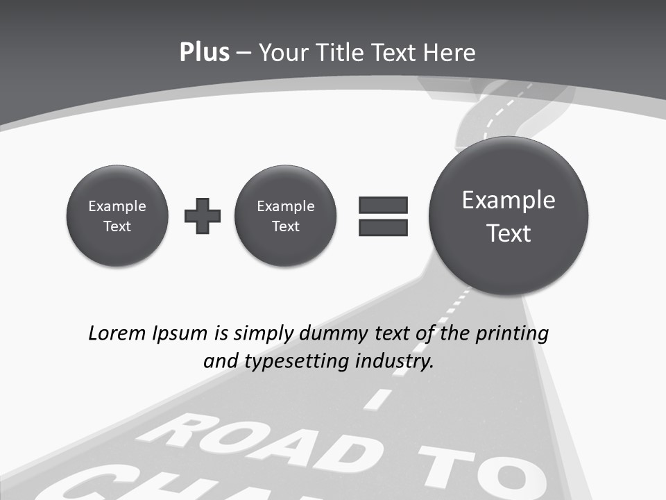 Adapting Pathway Graphic PowerPoint Template