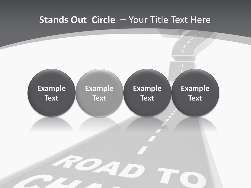 Adapting Pathway Graphic PowerPoint Template