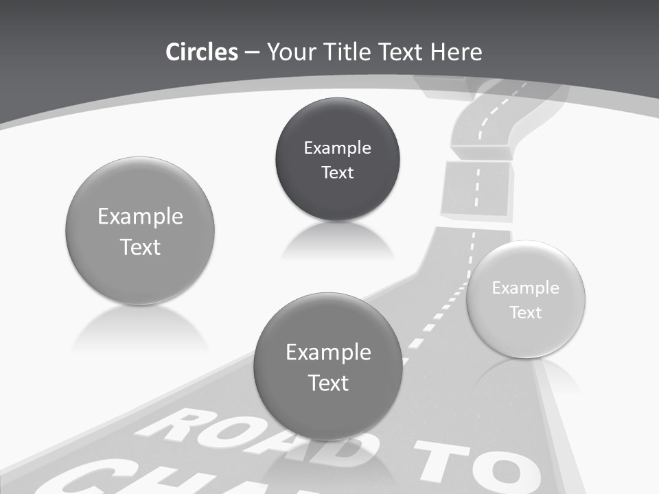 Adapting Pathway Graphic PowerPoint Template