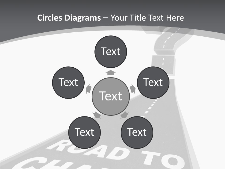 Adapting Pathway Graphic PowerPoint Template