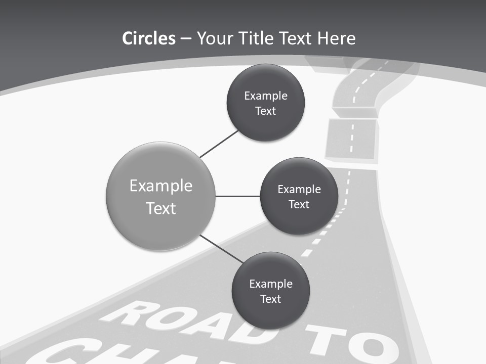 Adapting Pathway Graphic PowerPoint Template