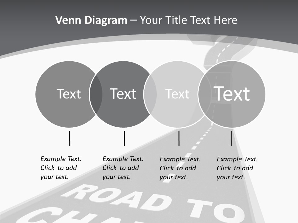 Adapting Pathway Graphic PowerPoint Template
