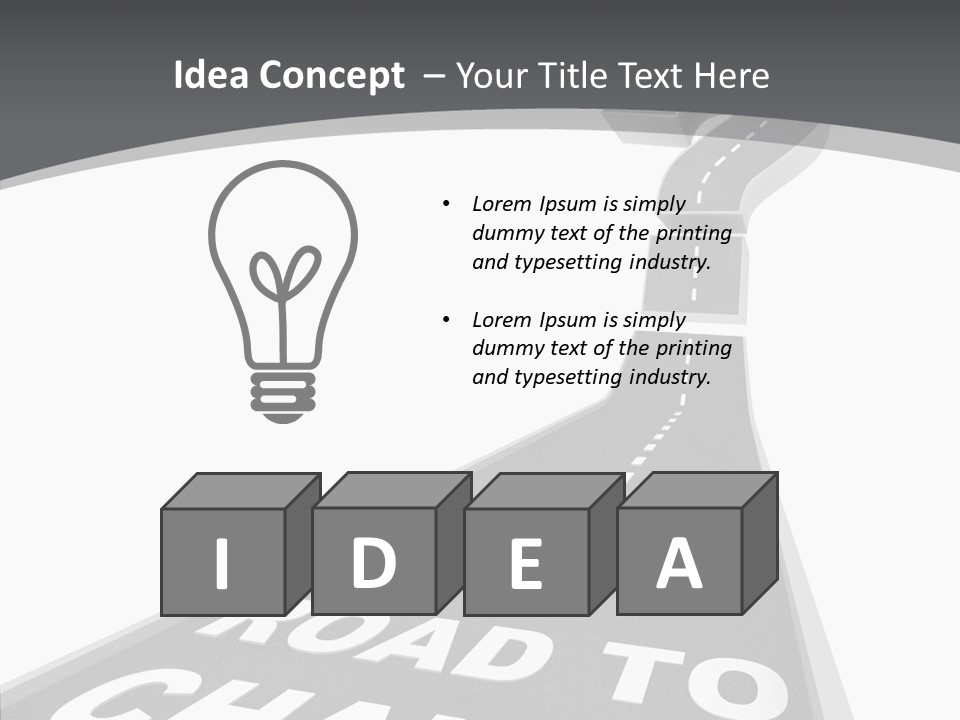 Adapting Pathway Graphic PowerPoint Template