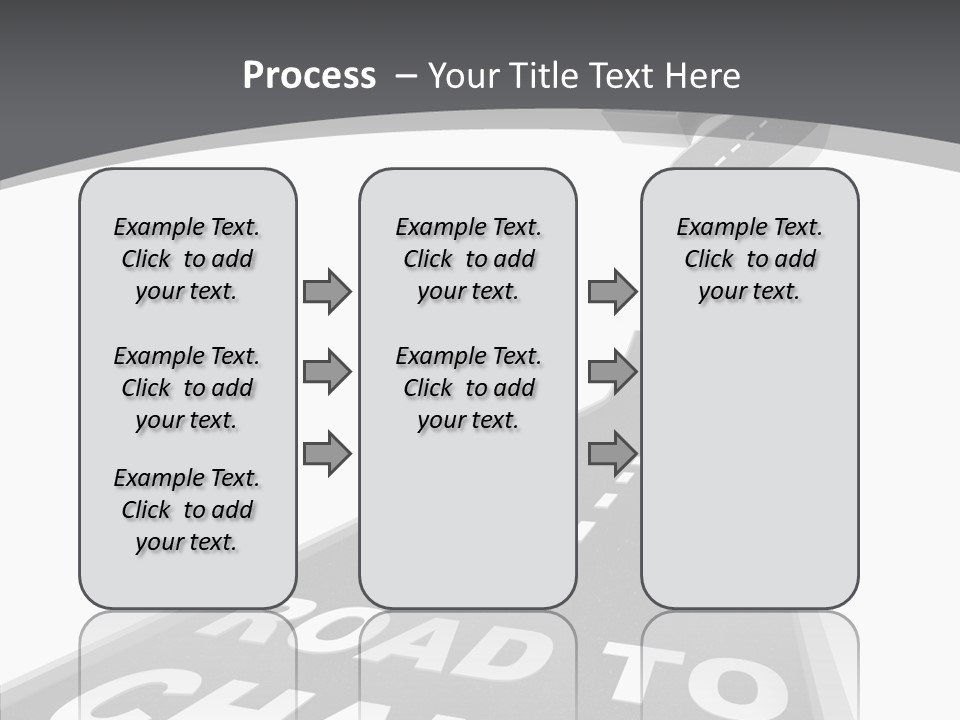 Adapting Pathway Graphic PowerPoint Template