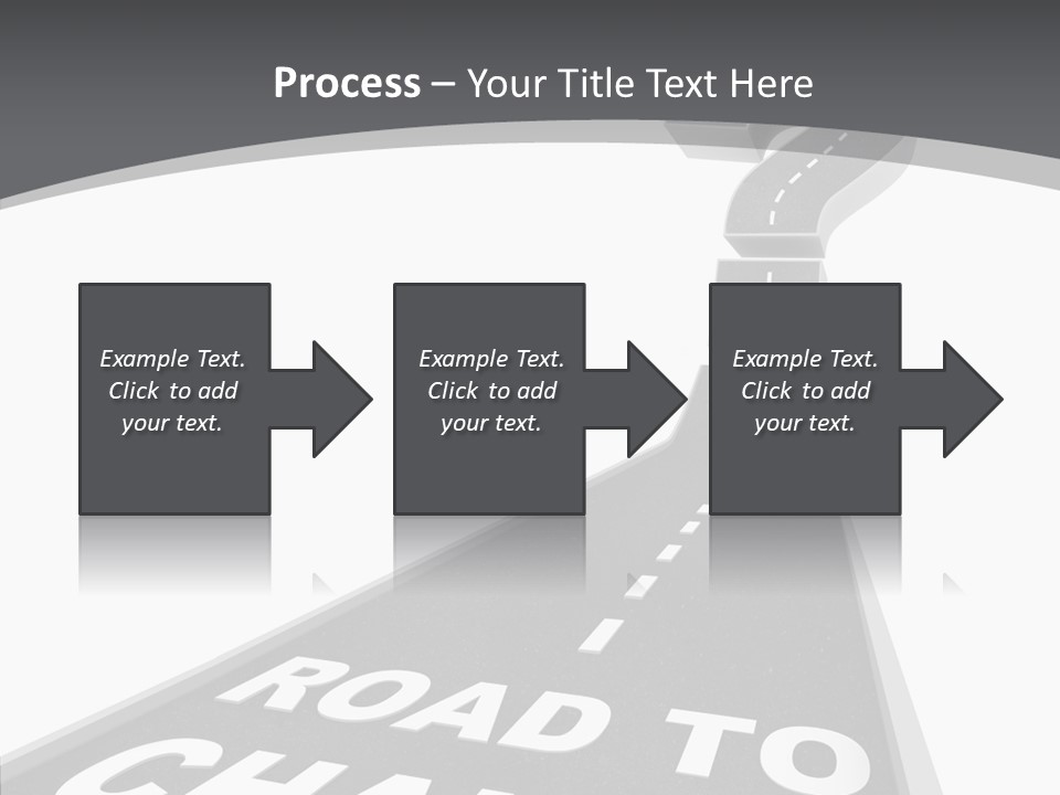 Adapting Pathway Graphic PowerPoint Template