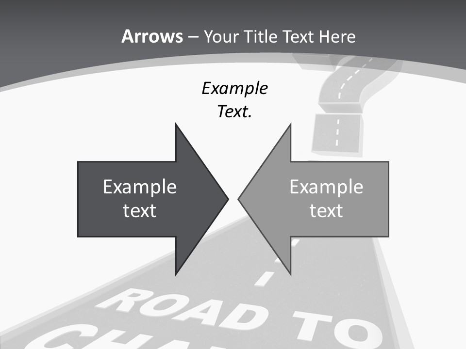 Adapting Pathway Graphic PowerPoint Template