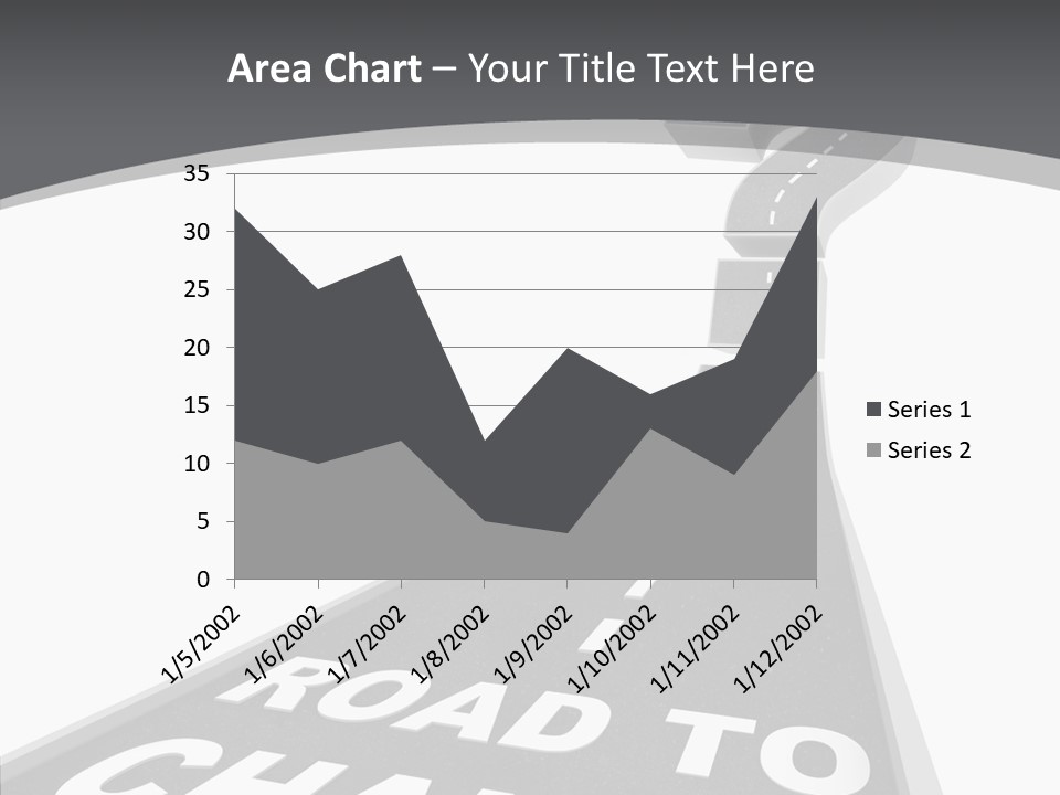 Adapting Pathway Graphic PowerPoint Template
