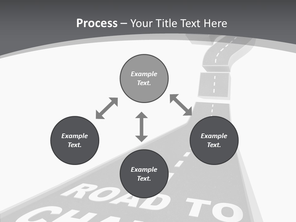 Adapting Pathway Graphic PowerPoint Template