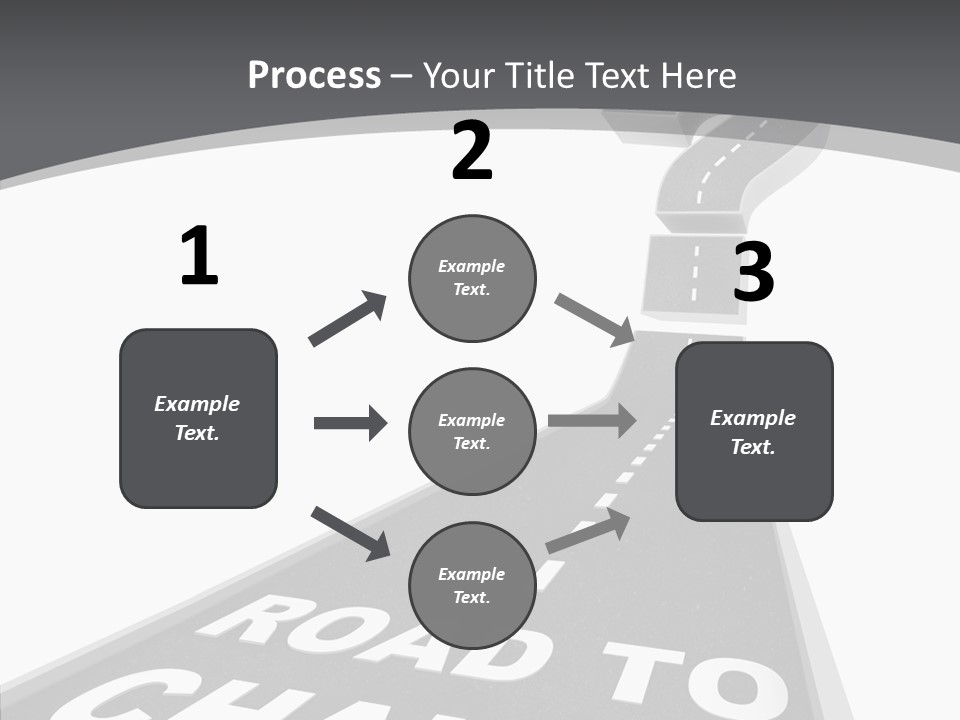 Adapting Pathway Graphic PowerPoint Template