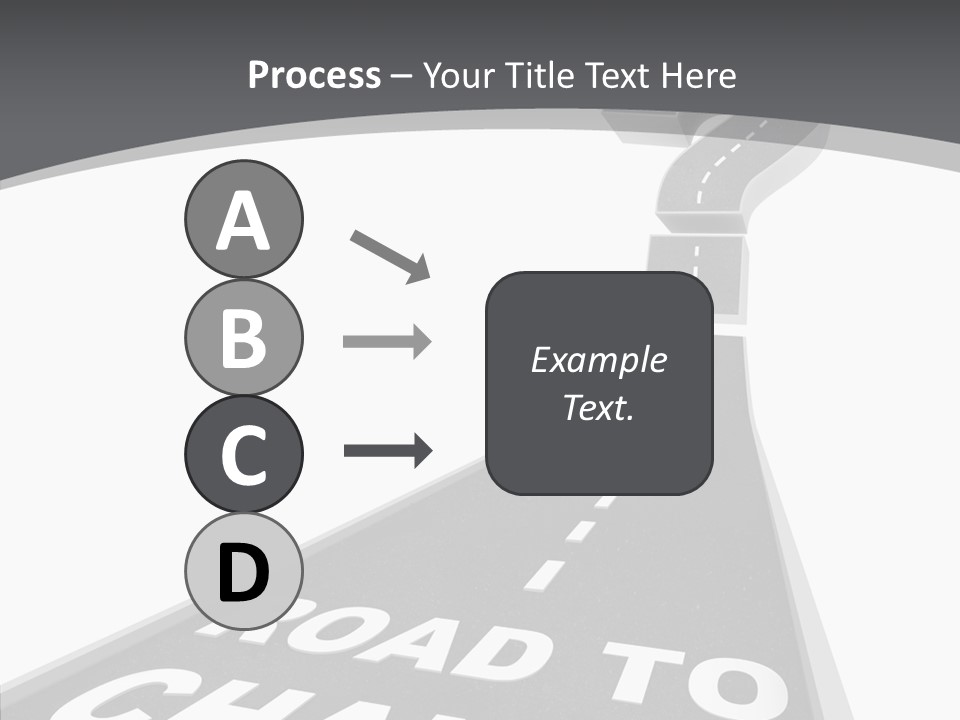 Adapting Pathway Graphic PowerPoint Template