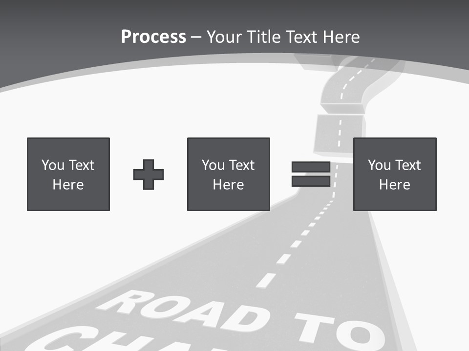 Adapting Pathway Graphic PowerPoint Template