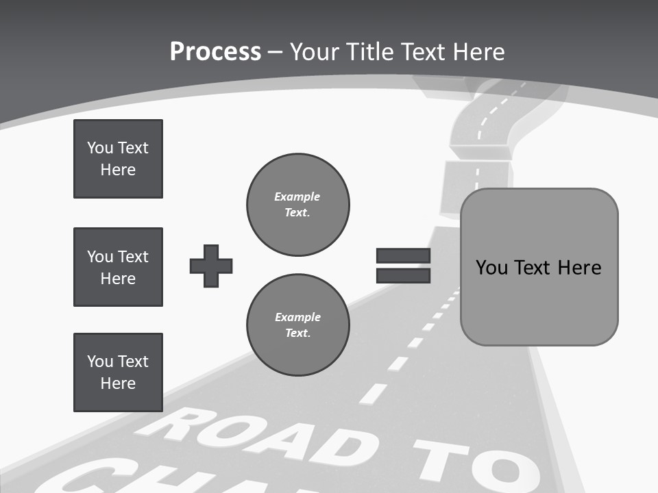 Adapting Pathway Graphic PowerPoint Template