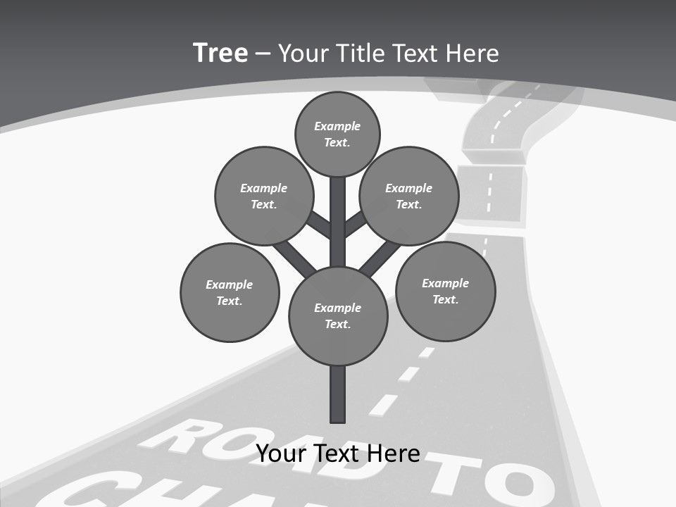 Adapting Pathway Graphic PowerPoint Template