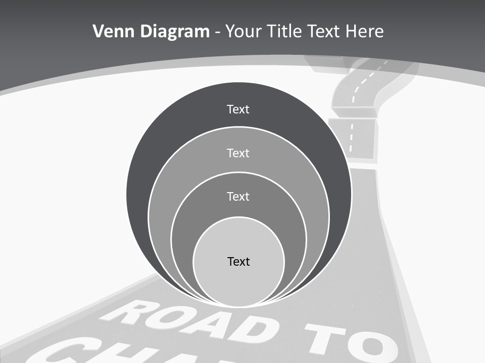 Adapting Pathway Graphic PowerPoint Template