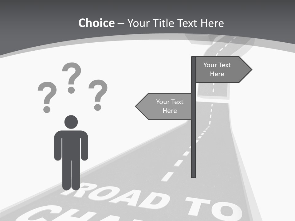 Adapting Pathway Graphic PowerPoint Template
