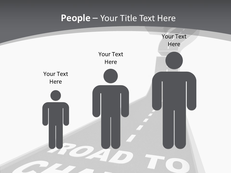 Adapting Pathway Graphic PowerPoint Template