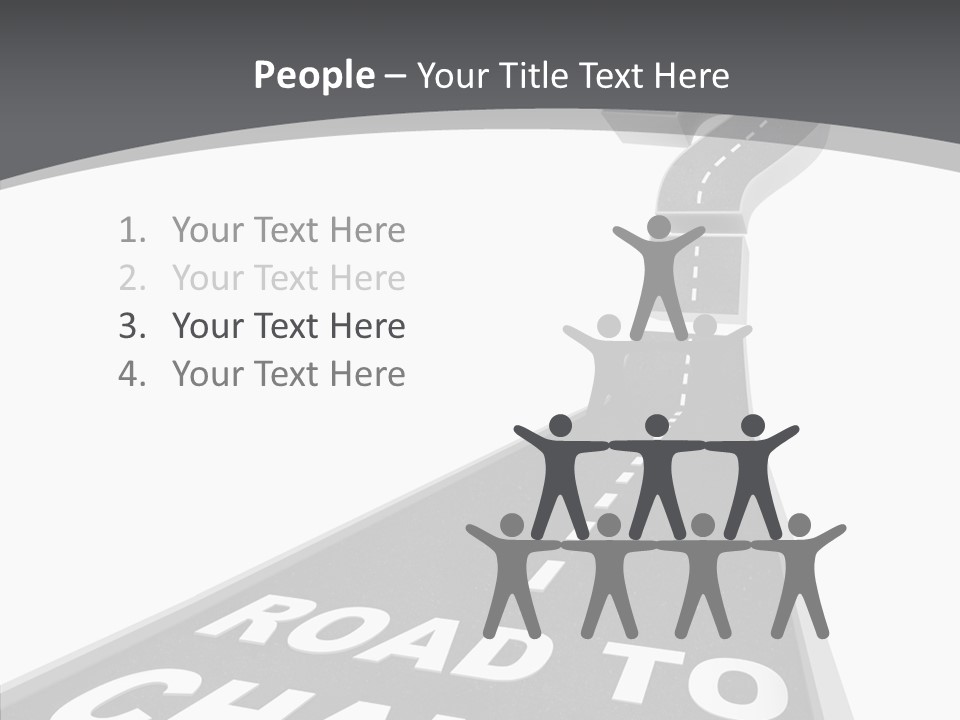 Adapting Pathway Graphic PowerPoint Template