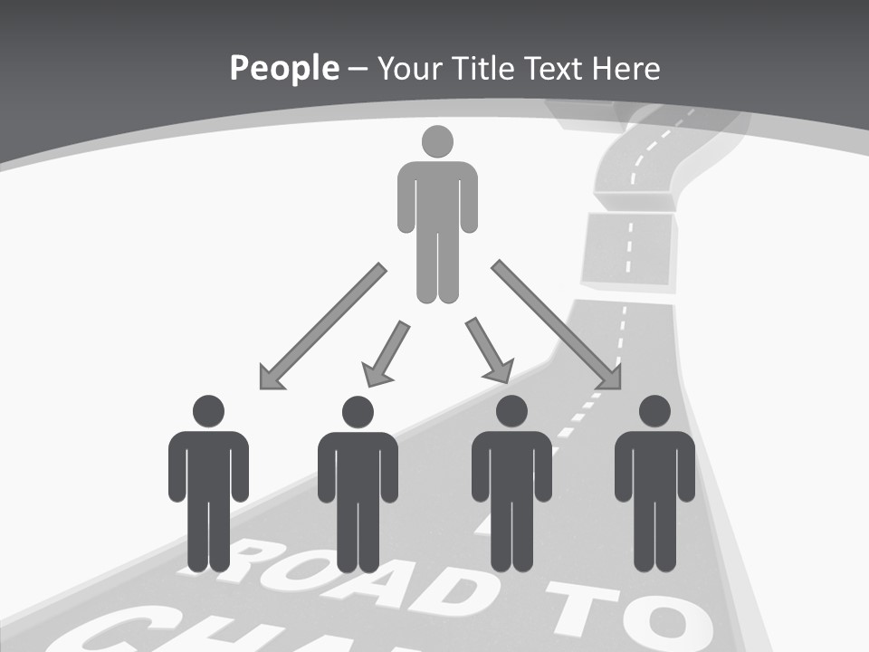 Adapting Pathway Graphic PowerPoint Template