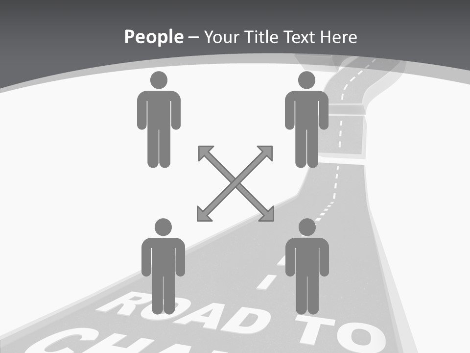 Adapting Pathway Graphic PowerPoint Template