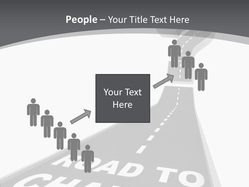 Adapting Pathway Graphic PowerPoint Template