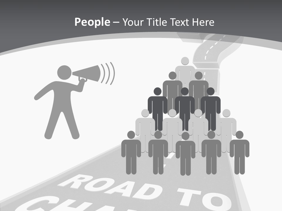 Adapting Pathway Graphic PowerPoint Template