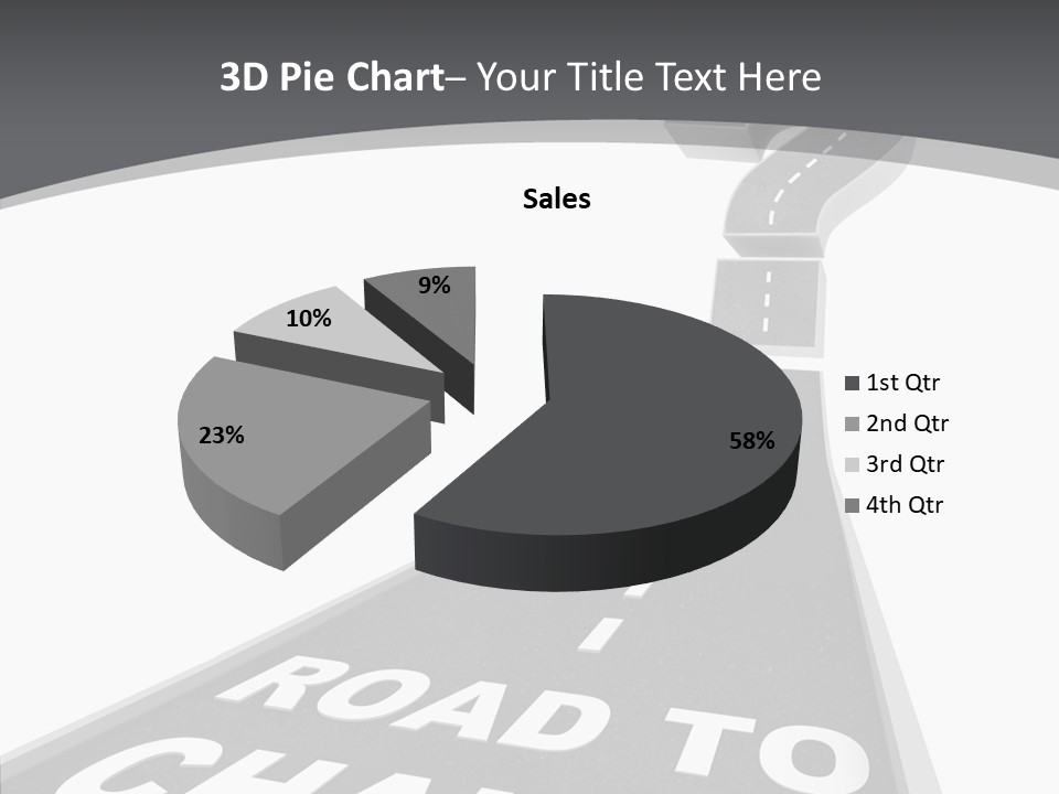 Adapting Pathway Graphic PowerPoint Template