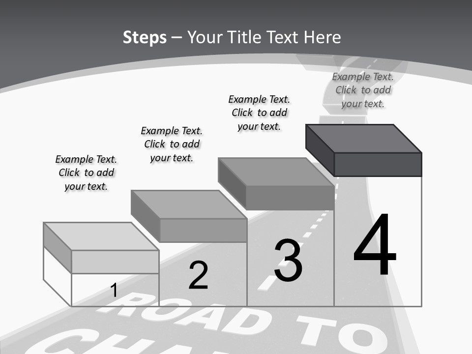 Adapting Pathway Graphic PowerPoint Template